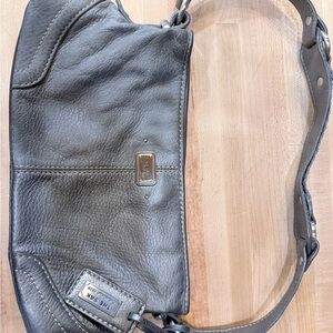 The Sak Metallic Gray Leather Bag